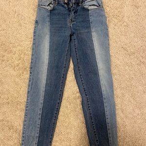 pacsun 2 tone mom jeans